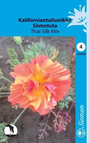 Kaliforniantuliunikko Thai Silk Mix anno - Kukkien ja koristeheinien siemenet - 6415151910407 - 1