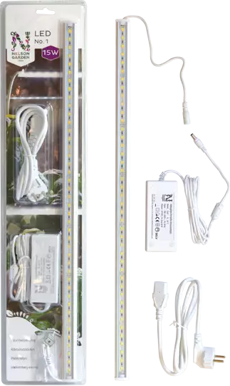 Kasvivalo LED No.1 60 cm 15W+muuntaja - Kasvilamput ja -valaisimet - 7312600055667 - 1