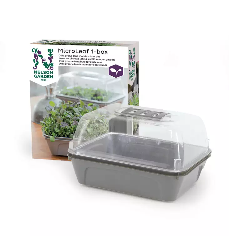 Pienoiskasvihuone MicroLeaf 1-box - Taimien kasvatusruukut - 7312600157927 - 1
