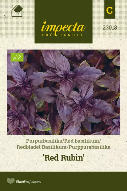 Purppurabasilika Red Rubin - Vihannesten ja yrttien siemenet - 7332756230138 - 1