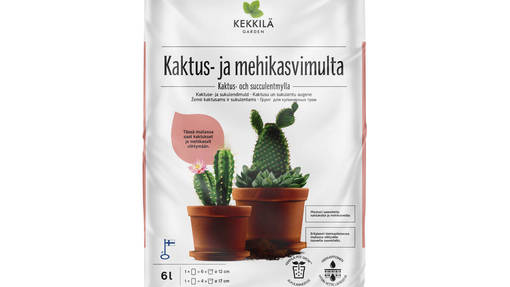 Kekkilä Kaktus- ja mehikasvimulta 6 l - Puutarha- ja kukkamullat - 6433000100298 - 1