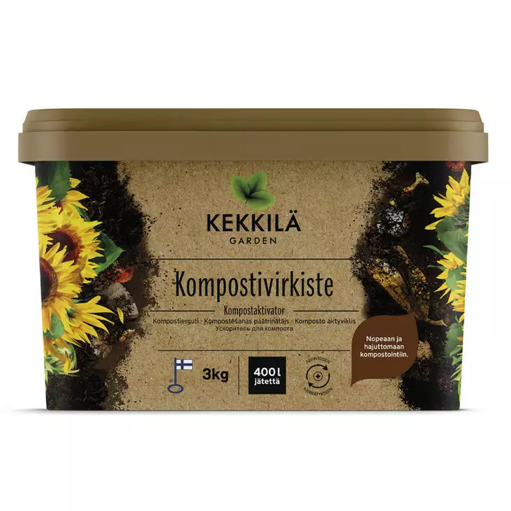 Kekkilä Luomu Kompostivirkiste 3 kg - Erikoismullat ja kompostointi - 6433000948708 - 1