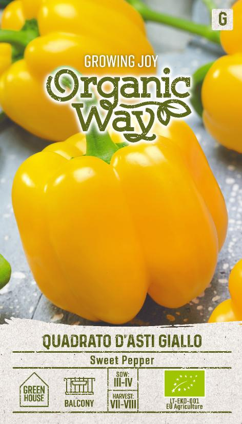 PAPRIKA OG QUADRATO D ASTI GIALLO - Vihannesten ja yrttien siemenet - 4770168913578 - 0