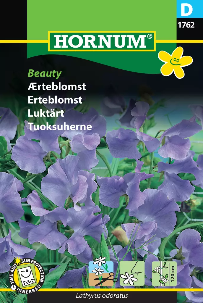 Tuoksuherne Beauty - Kukkien ja koristeheinien siemenet - 5708787017628 - 0