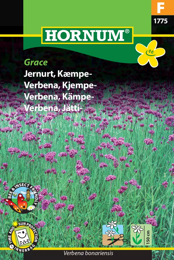 Verbena, Jätti- Grace - Kukkien ja koristeheinien siemenet - 5708787017758 - 0