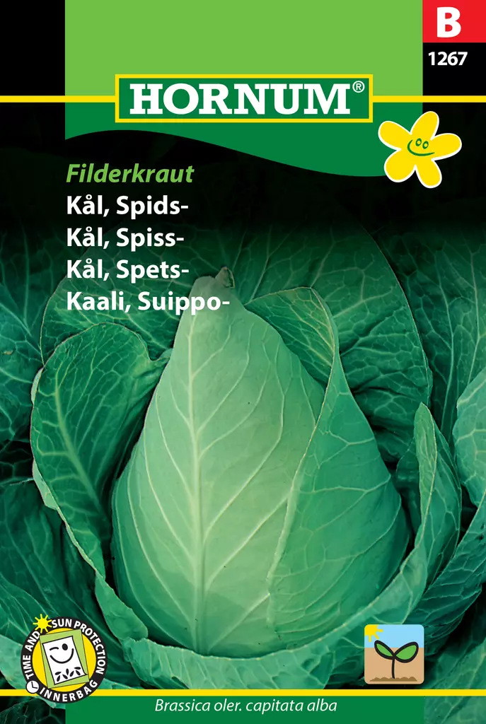 Kaali, Suippo- Filderkraut - Vihannesten ja yrttien siemenet - 5708787012678 - 0