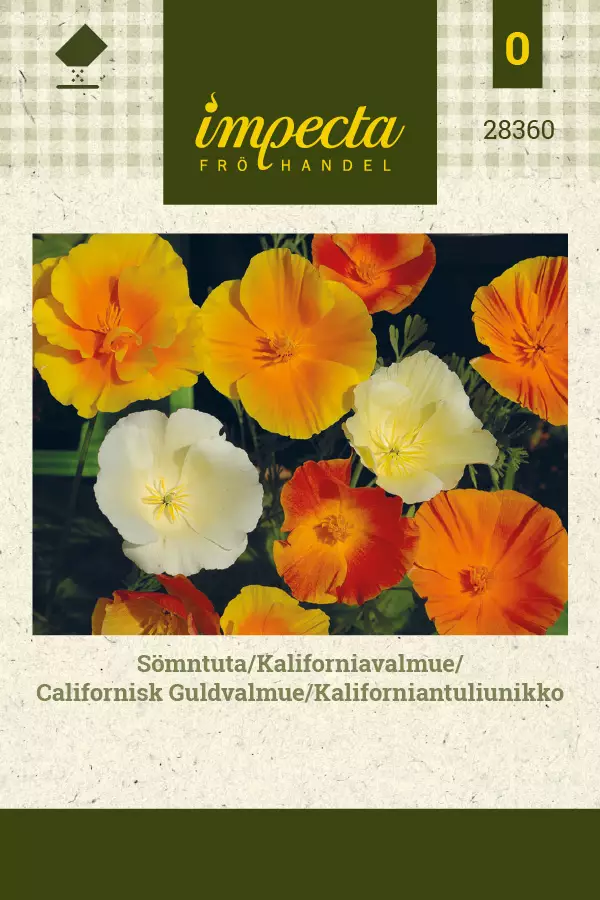 Kaliforniantuliunikko - Kukkien ja koristeheinien siemenet - 7332756283608 - 0