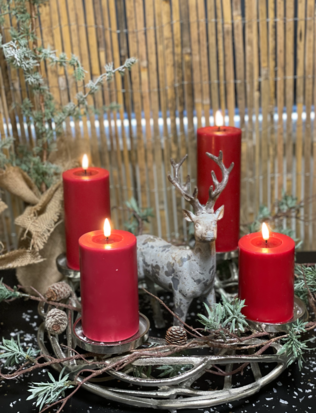 Deluxe Homeart punaiset led-kynttil=C3=A4t - Kynttilät - 5744001242599 - 2