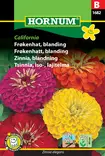 Tsinnia, Iso-, lajitelma California - Kukkien ja koristeheinien siemenet - 5708787016829 - 0