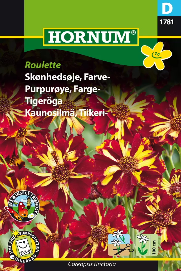 Kaunosilmä, Tiikeri- Roulette - Kukkien ja koristeheinien siemenet - 5708787017819 - 0