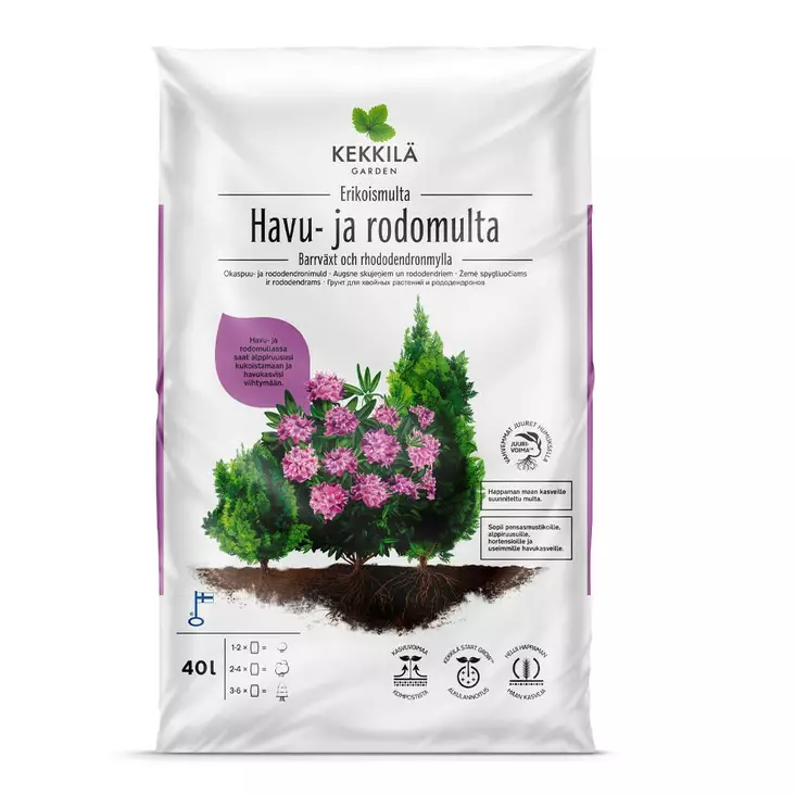 Kekkilä Havu- ja rodomulta 40 l - Puutarha- ja kukkamullat - 6433000002769 - 3