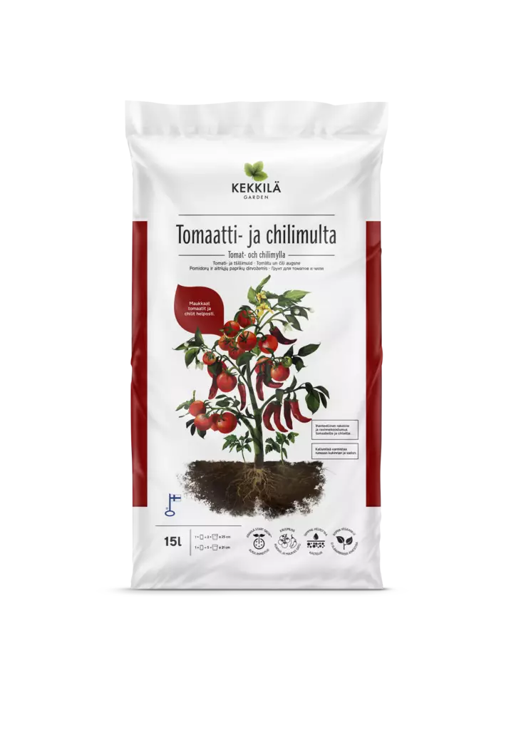 Kekkilä Tomaatti- ja chilimulta 15 l - Puutarha- ja kukkamullat - 6433000345989 - 1