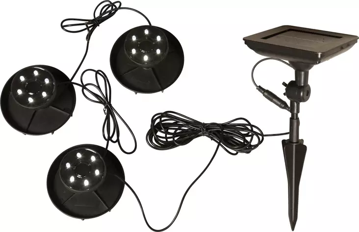 Koristevalaisin Water Light solar 3-os. - Kasvilamput ja -valaisimet - 7391482063229 - 1