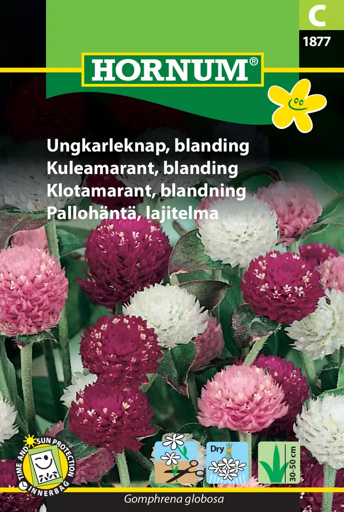 Pallohäntä, lajitelma - Kukkien ja koristeheinien siemenet - 5708787018779 - 0