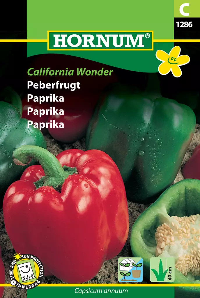 Paprika California Wonder - Vihannesten ja yrttien siemenet - 5708787012869 - 0