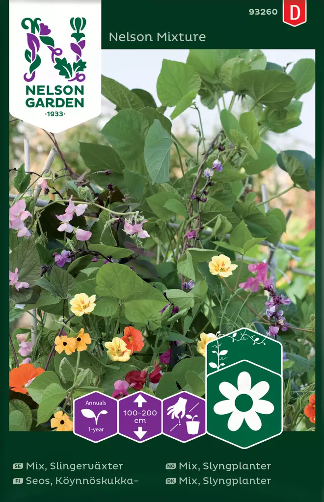 Seos, Köynnöskukkia- - Kukkien ja koristeheinien siemenet - 7312600932609 - 0