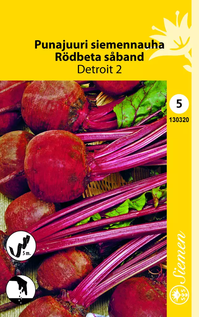 Siemennauha punajuurikas Detroit 2 - Vihannesten ja yrttien siemenet - 6415151303209 - 1