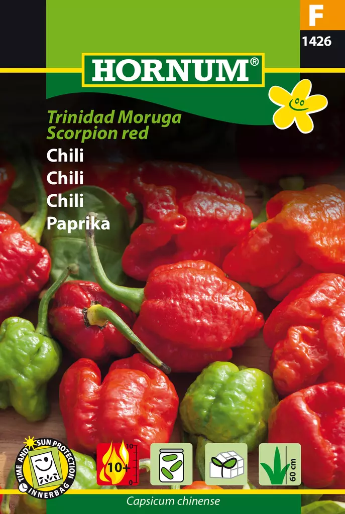 Chili Trinidad Moruga Scorpion Red - Vihannesten ja yrttien siemenet - 5708787014269 - 0
