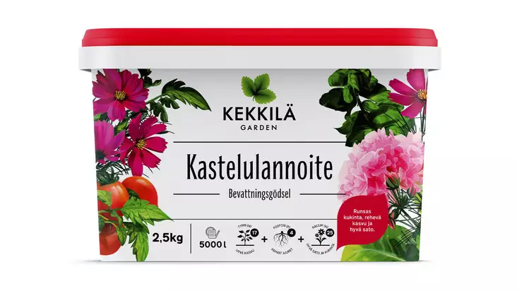 Kekkilä Kastelulannoite 2,5 kg - Puutarhalannoitteet ja kalkit - 6433000600859 - 1