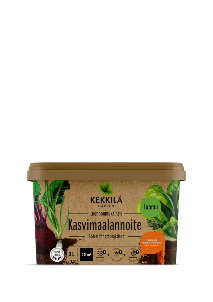 Kekkilä Kasvimaalannoite 3 l luomu - Puutarhalannoitteet ja kalkit - 6433000623209 - 1