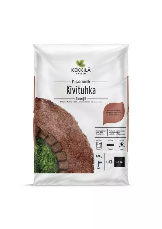 Kekkilä Kivituhka punagraniitti 20 kg - - 6433000100939 - 1