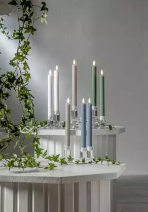 LED-antiikkikynttilä Flamme Stripe 25cm - Kynttilät - 7391482064899 - 1