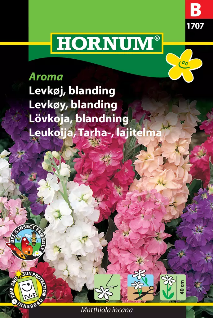 Leukoija, Tarha-, lajitelma Aroma - Kukkien ja koristeheinien siemenet - 5708787017079 - 0